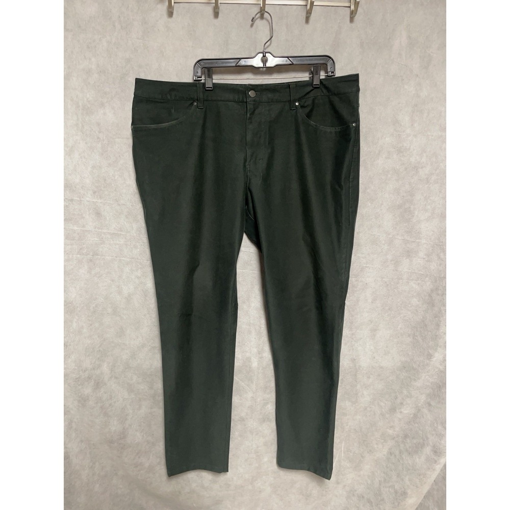 Lululemon Pants Men 42x33 Green ABC Classic Fit 5 Pocket Warpstreme Chino Casual - Picture 2 of 11
